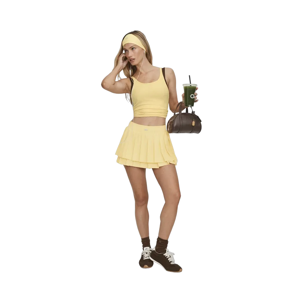 Alo Ribbed Adore Tank 'Warm Butter'