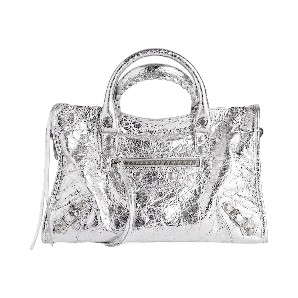 Balenciaga Le City Small Top Handle Metallized Bag