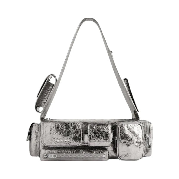 Balenciaga Women's Superbusy Xs Sling Bag Silver
