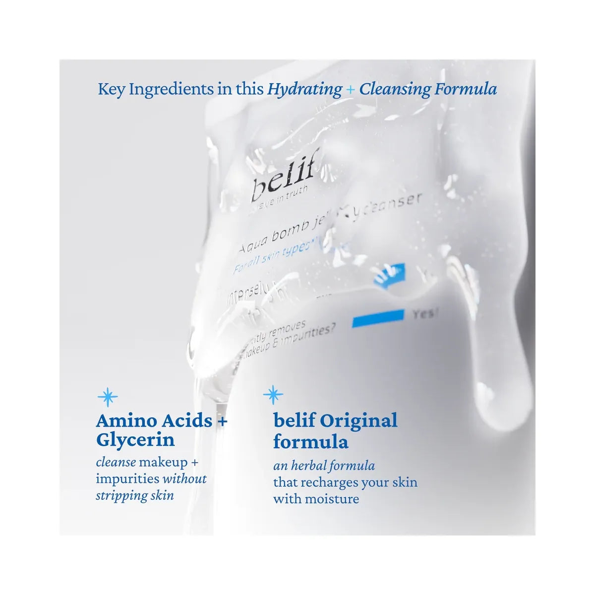belif Aqua Bomb Hydrating Jelly Cleanser