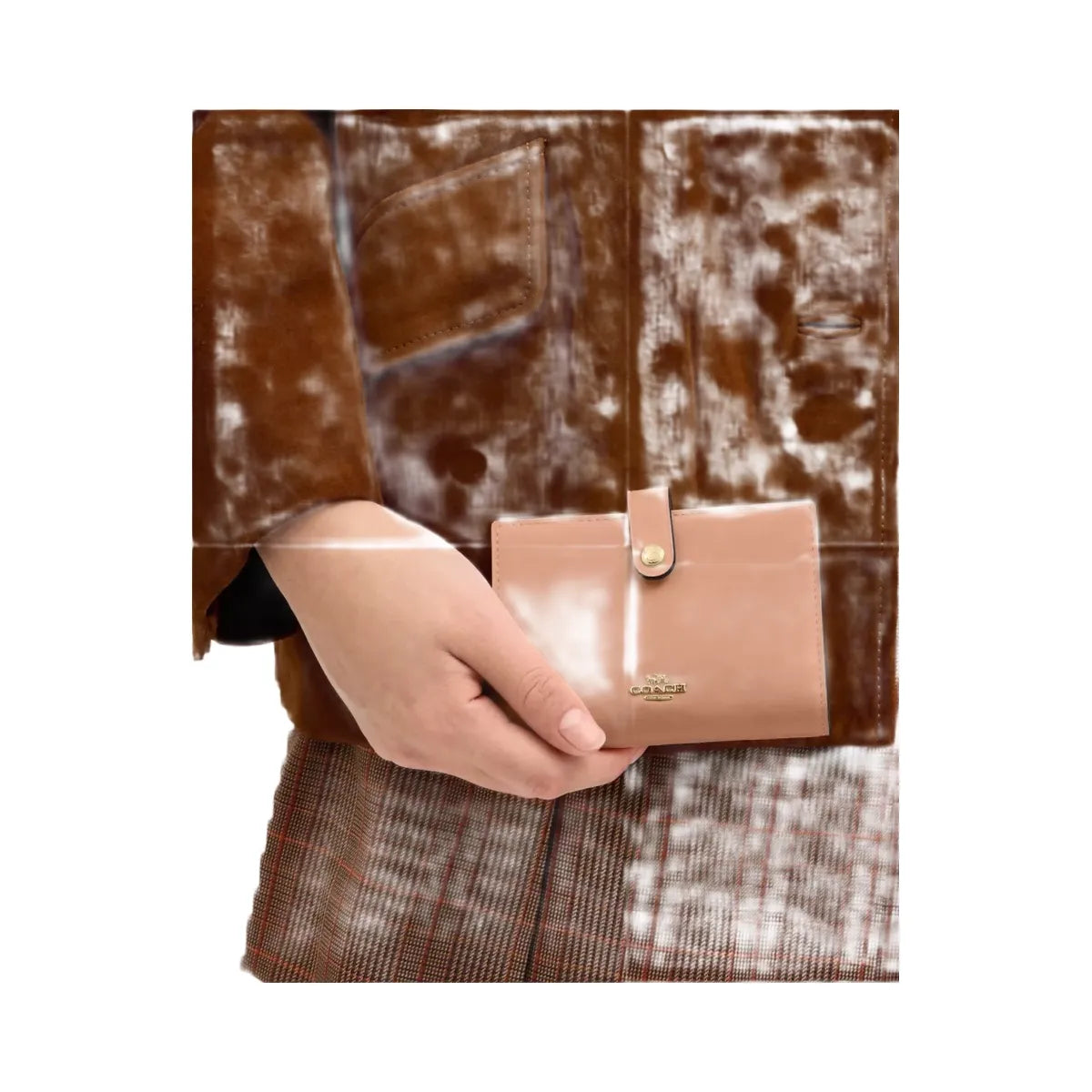 Coach 2-In-1 Wallet in Gold Light Pink
