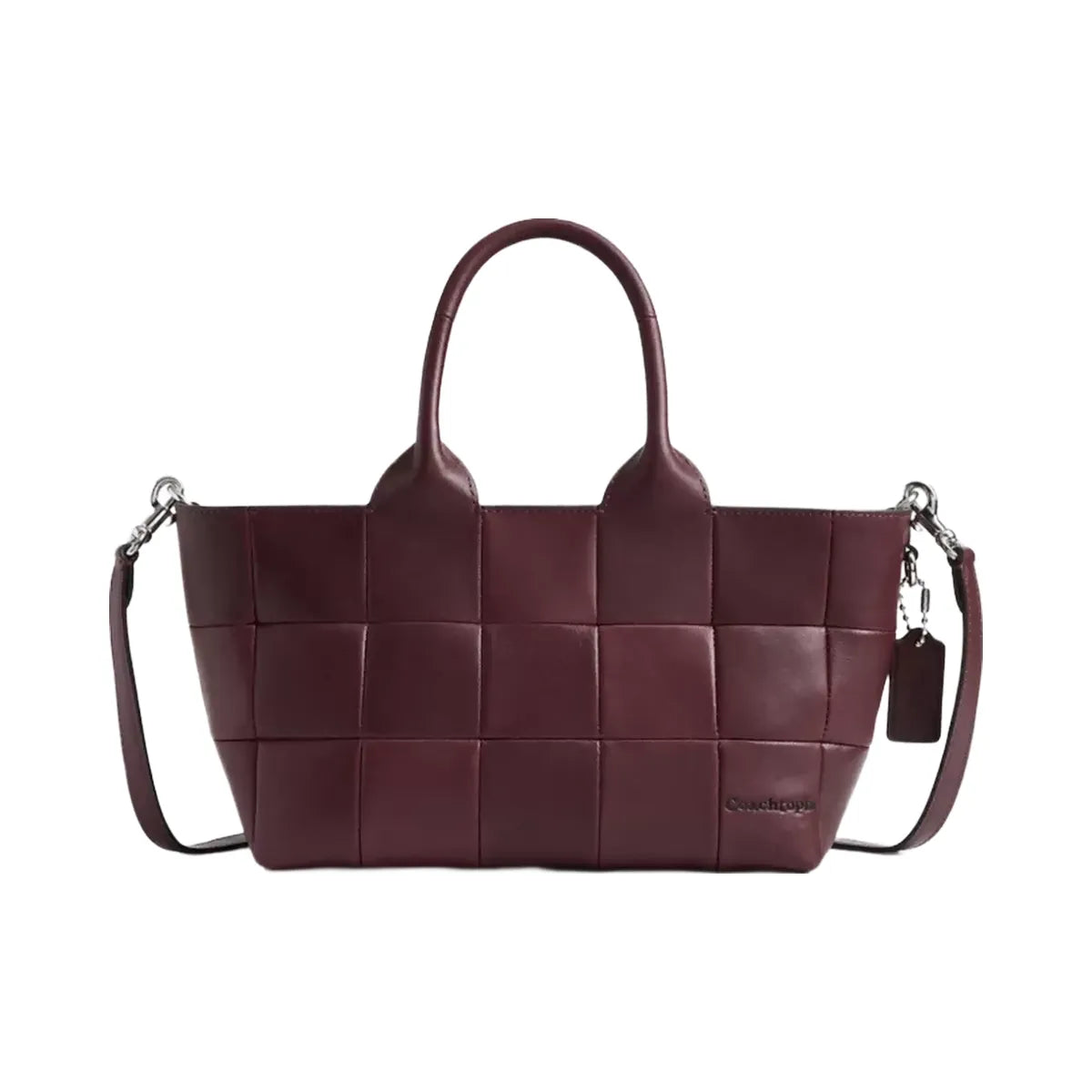 Coach Alter/Ego Small Tote Bag In Upcrafted Leather in Merlot