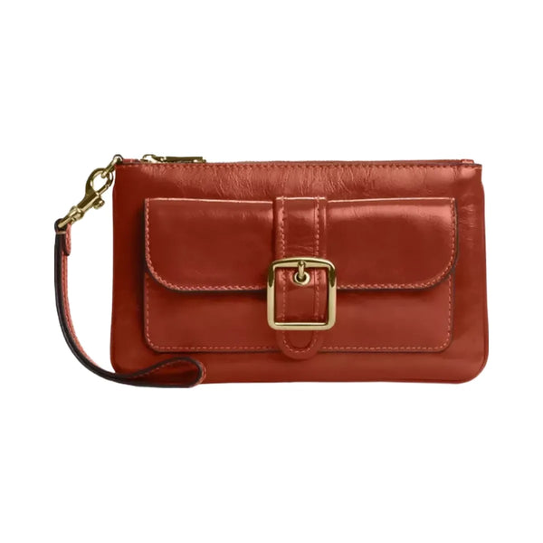 Coach Ashton Wristlet in Gold Cinnamon