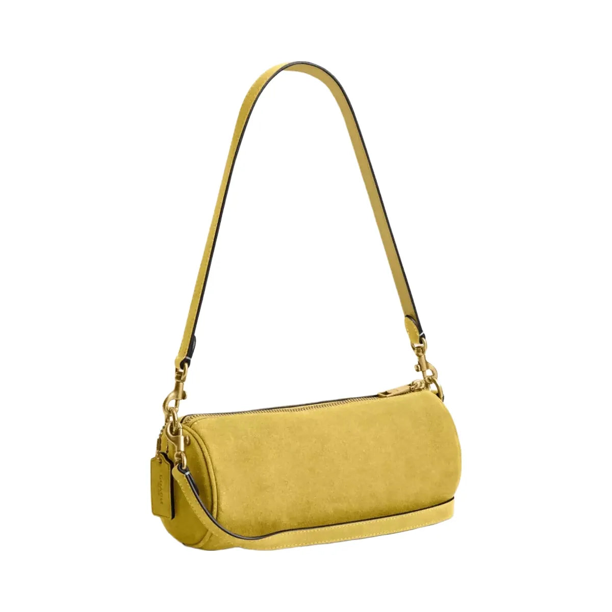 Coach Barrel Bag in Brass Light Citron