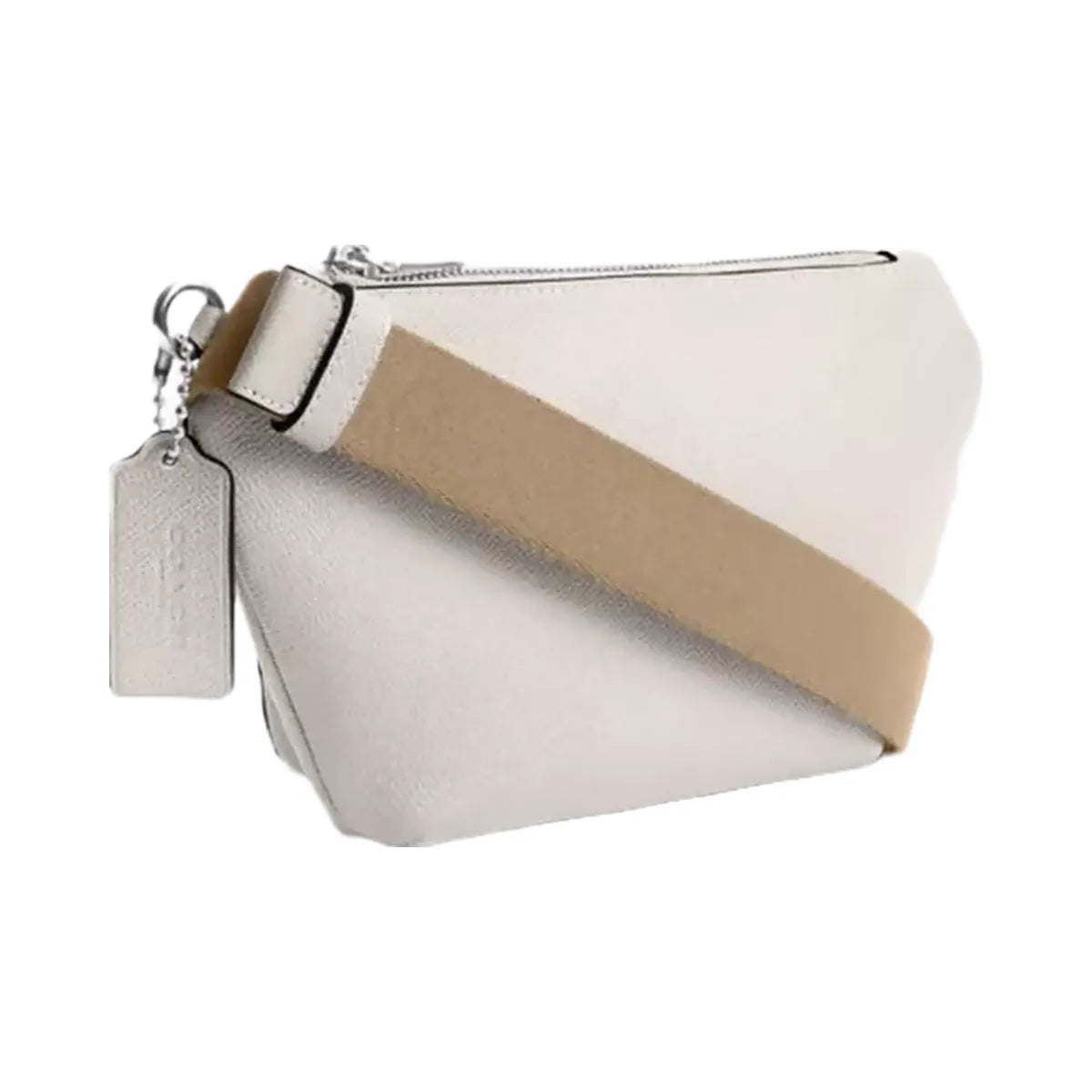 Coach Belt Bag With Signature Canvas Interior Detail in Chalk