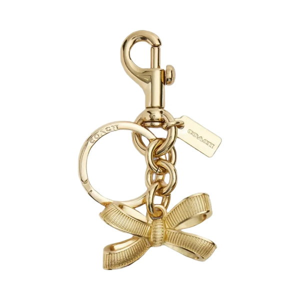 Coach Bow Bag Charm in Gold