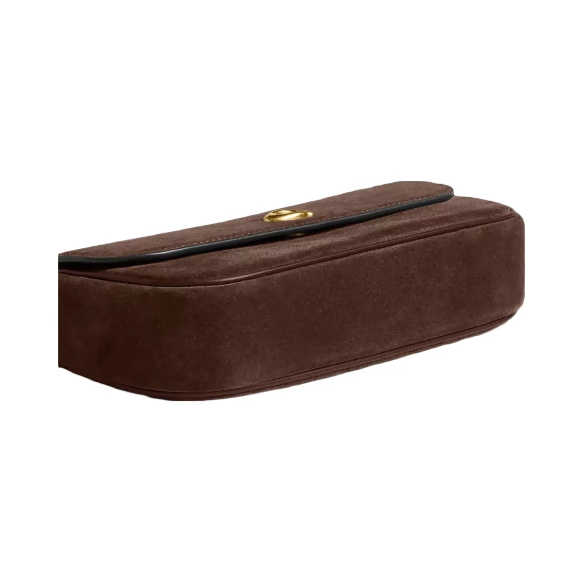 Coach Brook Flap Chain Bag in Brass Dark Chocolate