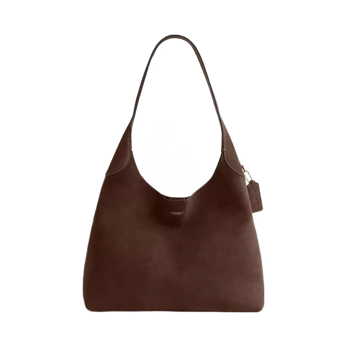 Coach Brooklyn Shoulder Bag 34 in Brass Dark Chocolate