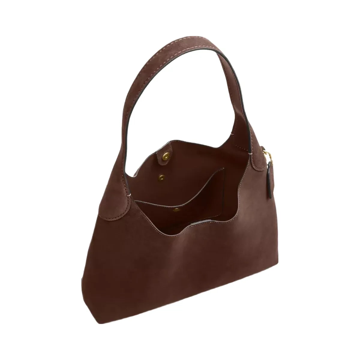 Coach Brooklyn Shoulder Bag 34 in Brass Dark Chocolate
