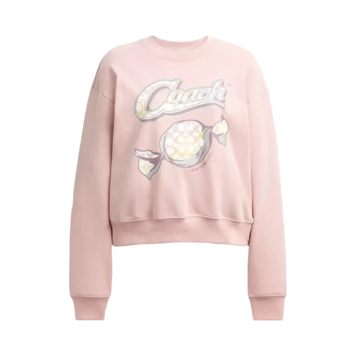 Coach Candy Crewneck Sweater in Pink