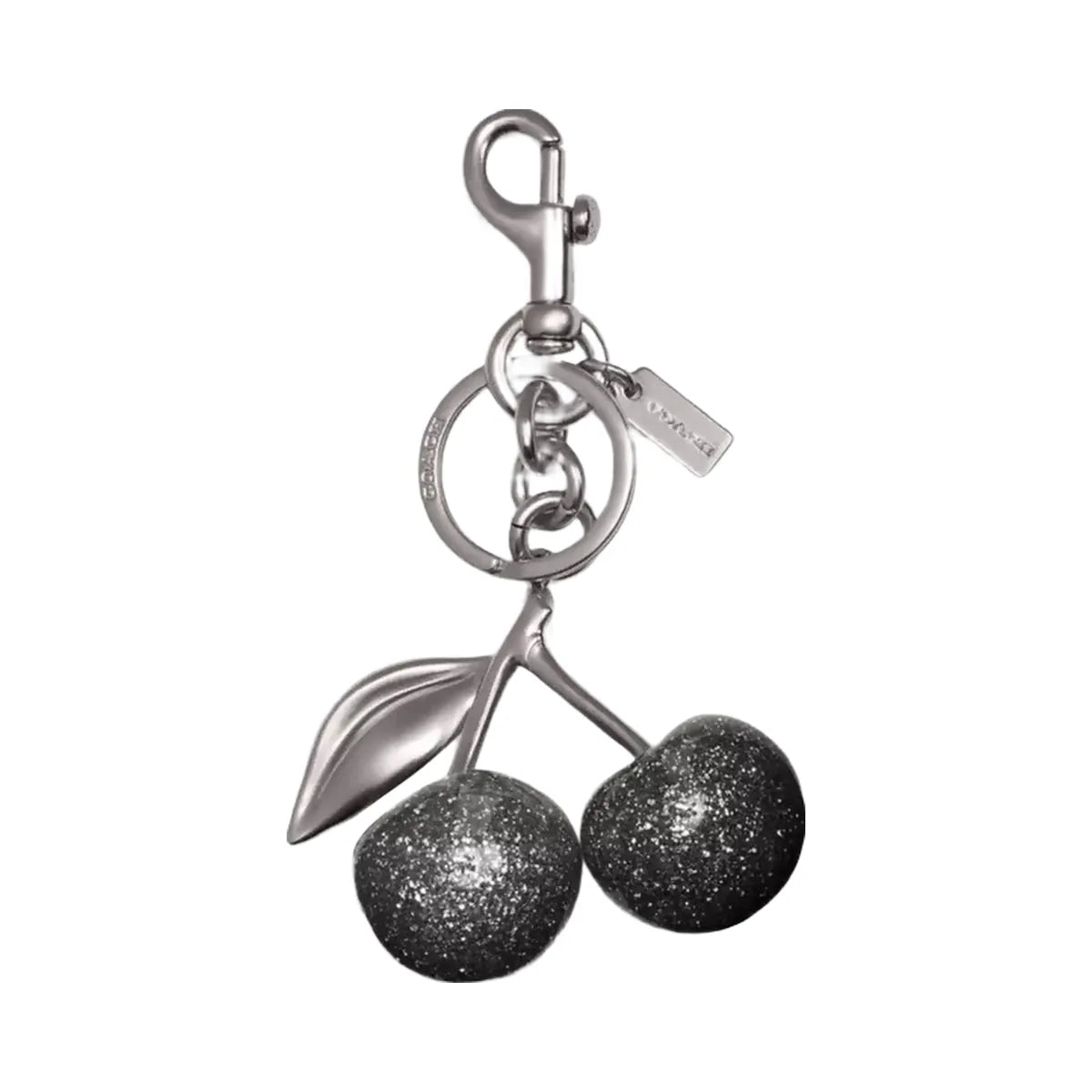 Coach Cherry Bag Charm in Silver