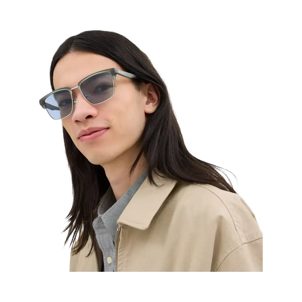 Coach Square Sunglasses in Matte Grey