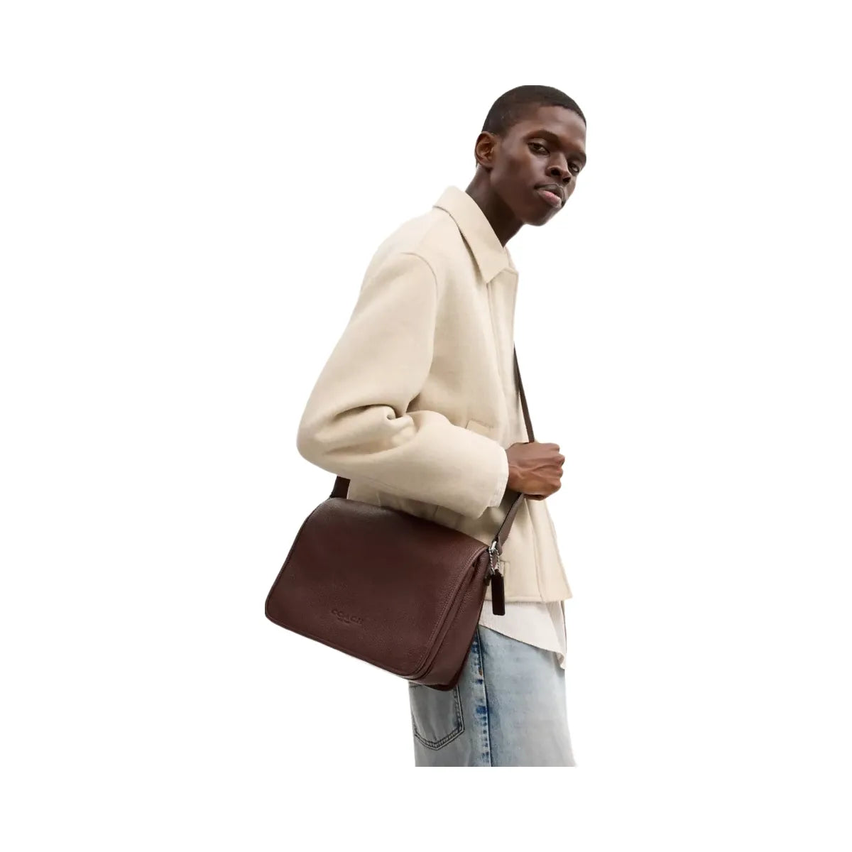 Coach Colby Messenger Bag 32 in Silver Maple