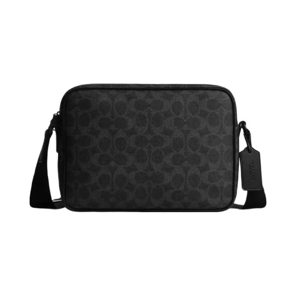 Coach Colton Crossbody Bag 25 In Signature Canvas in Matte Black Signature