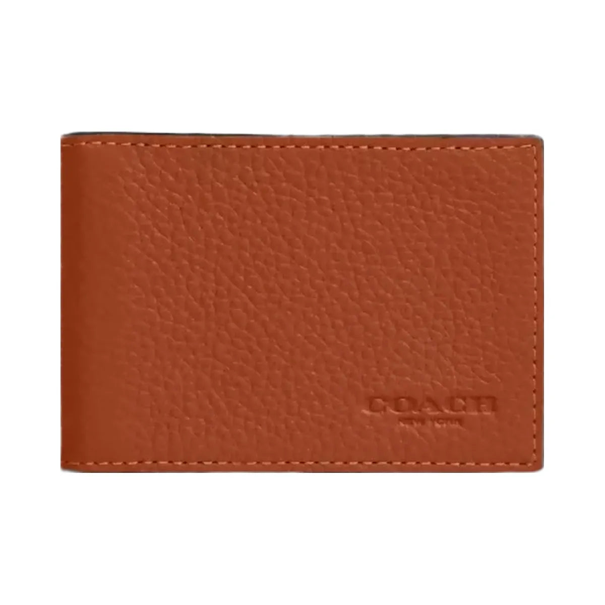 Coach Compact Billfold Wallet in Amber Brown