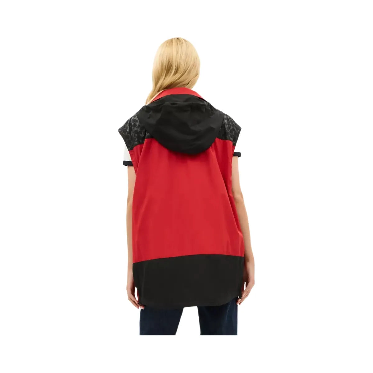 Coach Convertible Windbreaker in Black Red