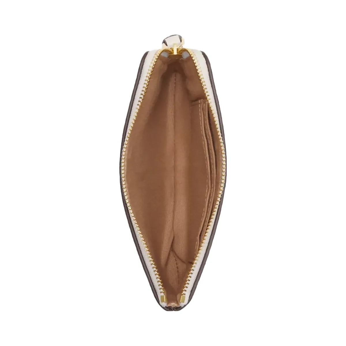 Coach Corner Zip Wristlet in Gold Chalk