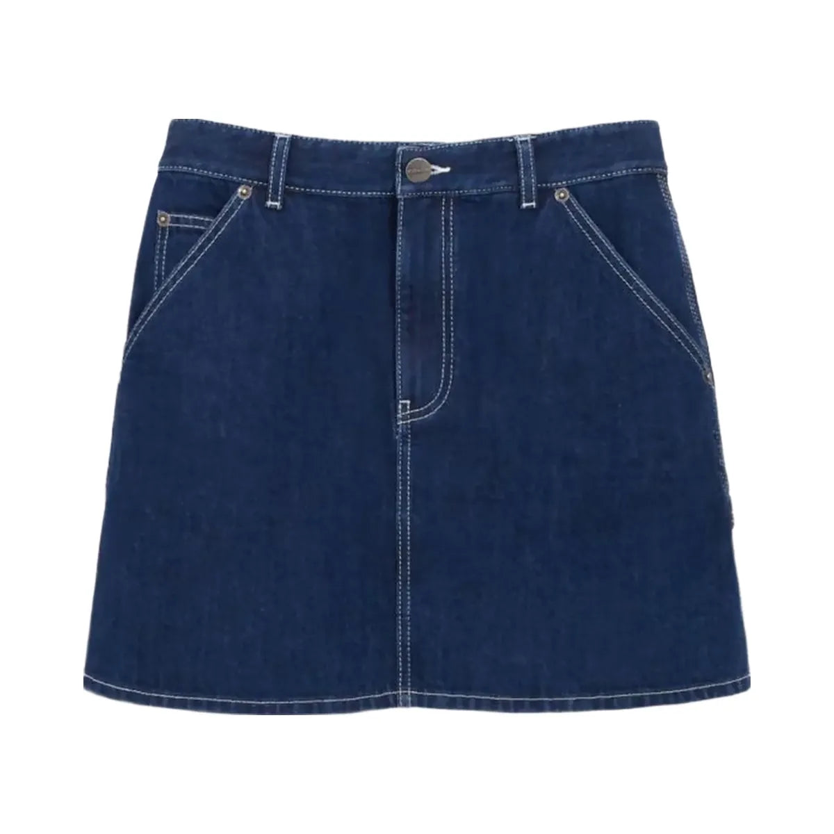 Coach Denim Utility Skirt Dark Denim
