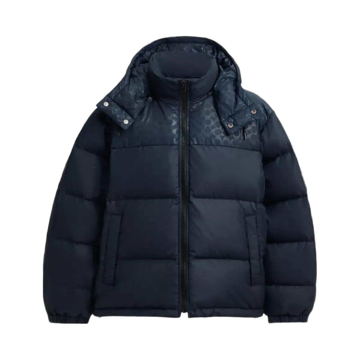 Coach Down Puffer Jacket In Recycled Polyester in Navy Blue