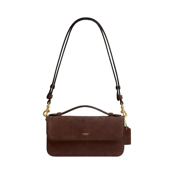 Coach Elora Top Handle Crossbody Bag in Brass Dark Chocolate