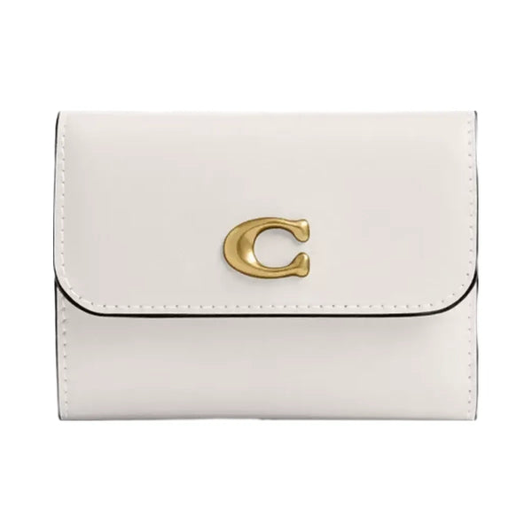 Coach Essential Card Holder Wallet in Brass Chalk
