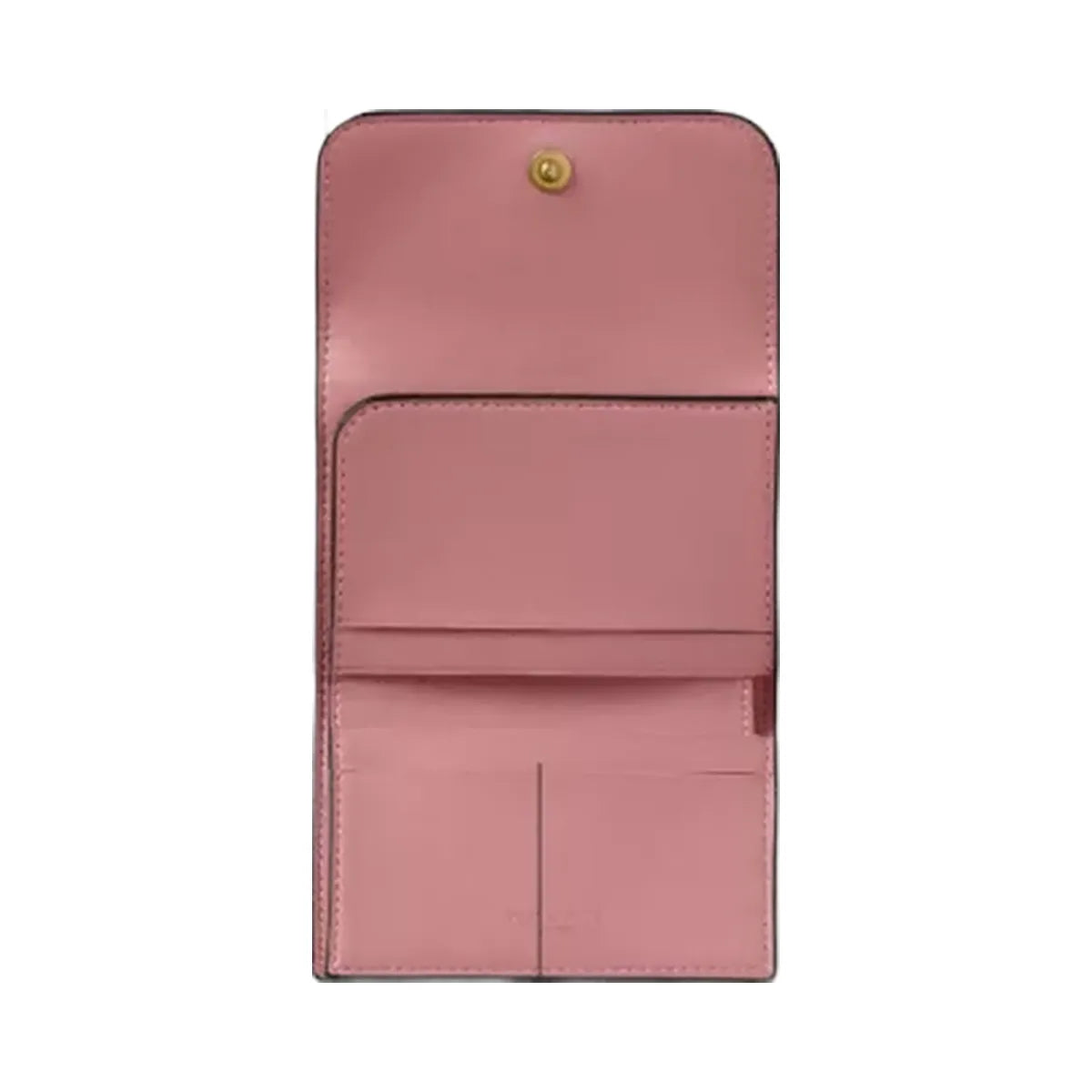 Coach Essential Card Holder Wallet in Brass Peony