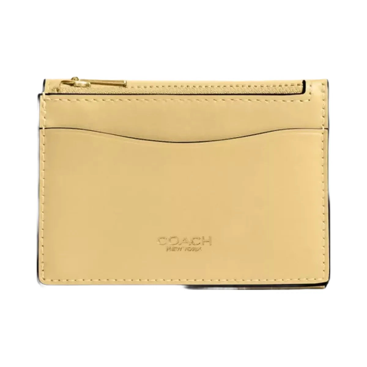 Coach Essential Card Holder Wallet in Brass Vanilla