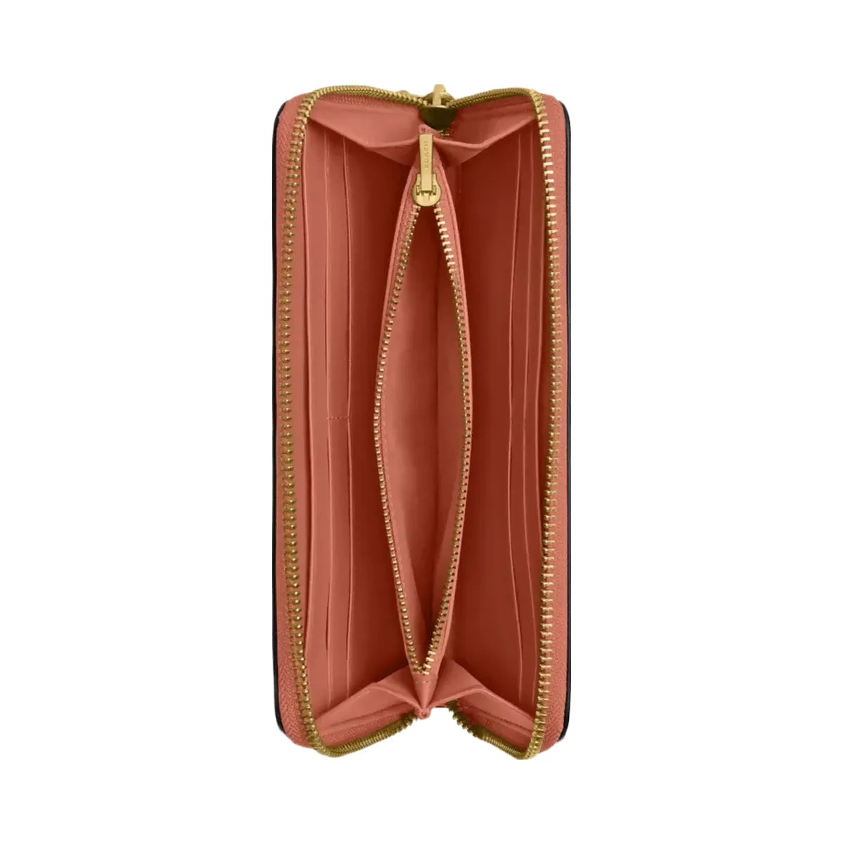 Coach Essential Slim Accordion Zip Wallet in Brass Dark Peach