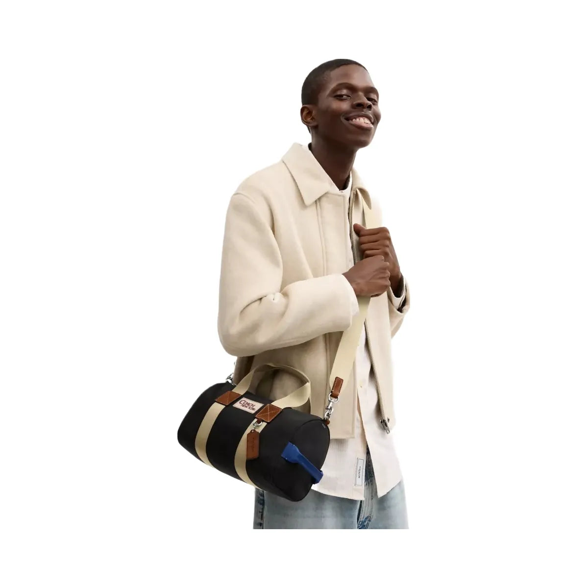 Coach Expedition Duffle Bag in Silver Black Multi