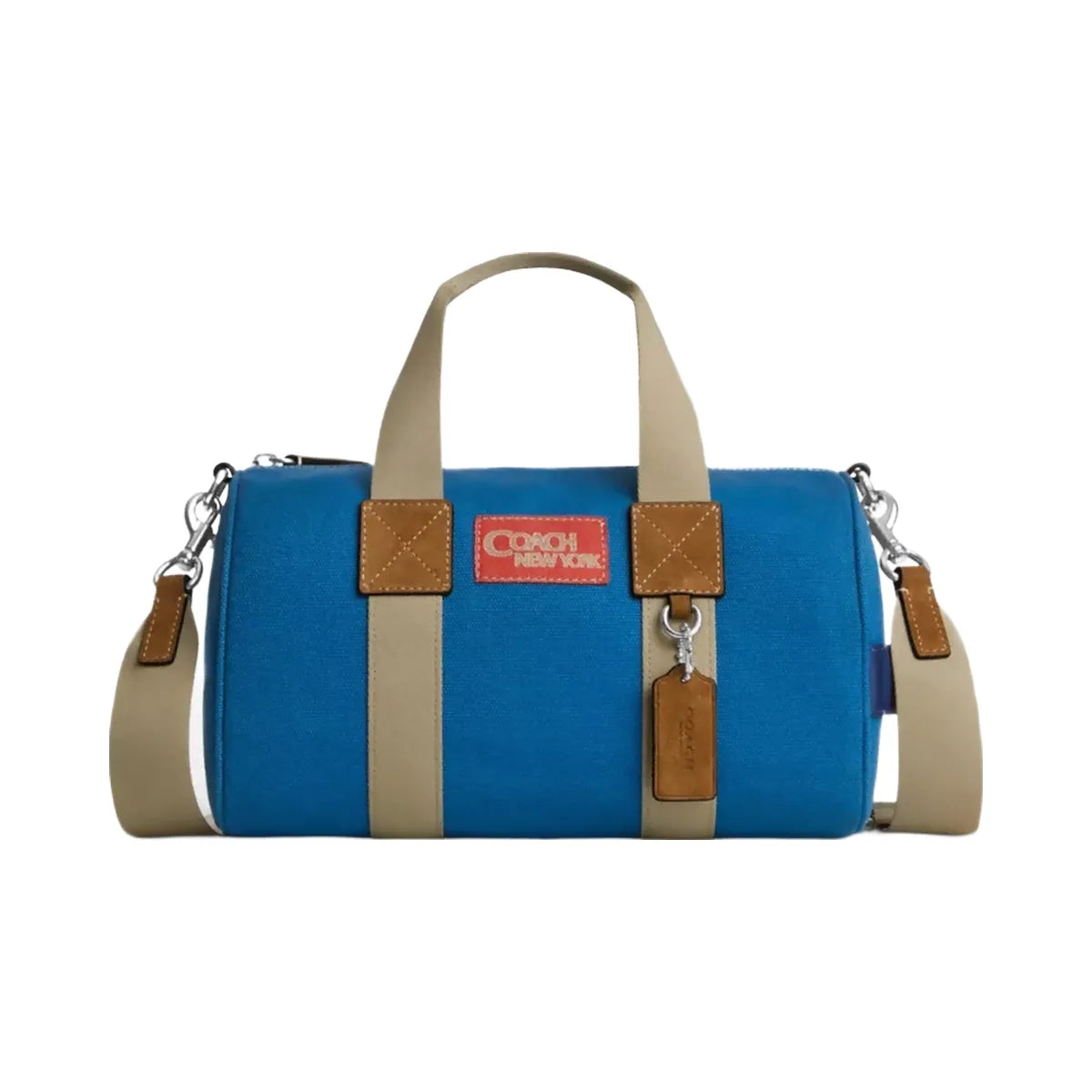Coach Expedition Duffle Bag in Silver Blue Multi
