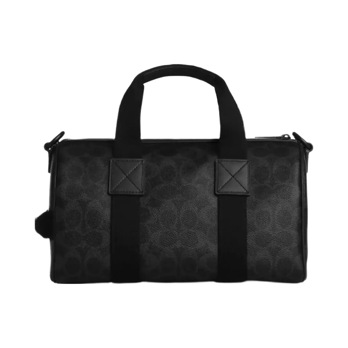 Coach Explorer Duffle Bag 28 In Signature Canvas in Matte Black Signature