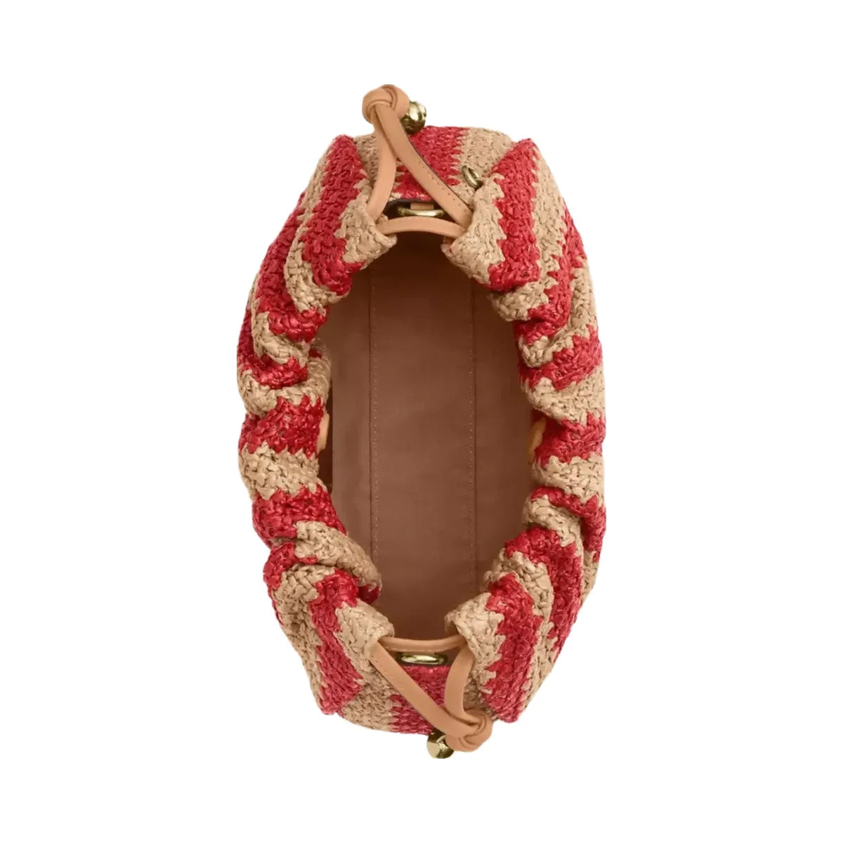 Coach Faye Shoulder Bag in Gold Red Tan