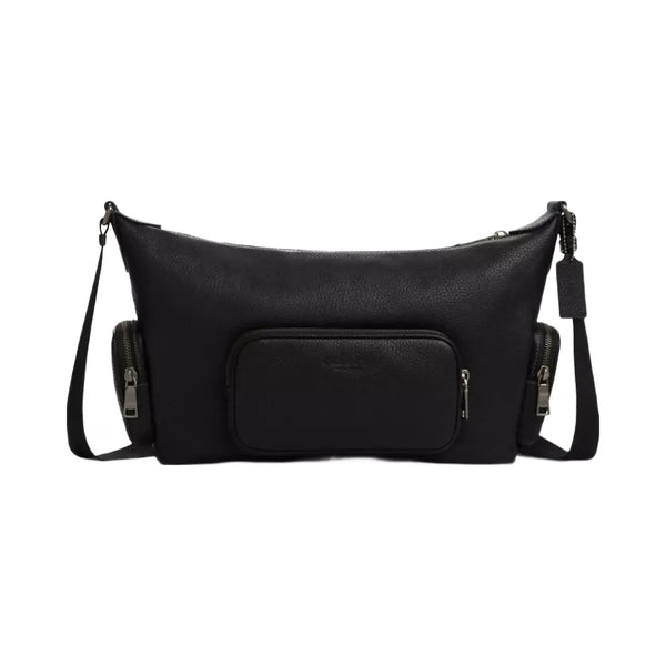 Coach Finn Crossbody Bag With Pockets in Gunmetal Black