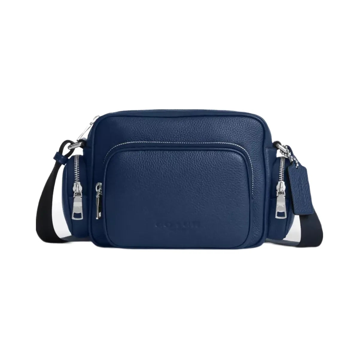 Coach Fletcher Crossbody Bag in Silver Deep Blue
