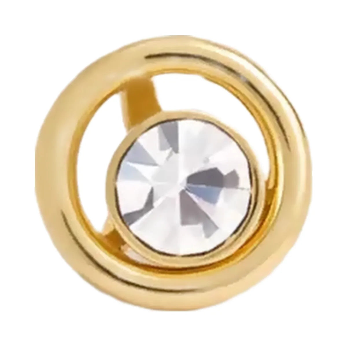 Coach Halo Round Stud Earrings in Gold