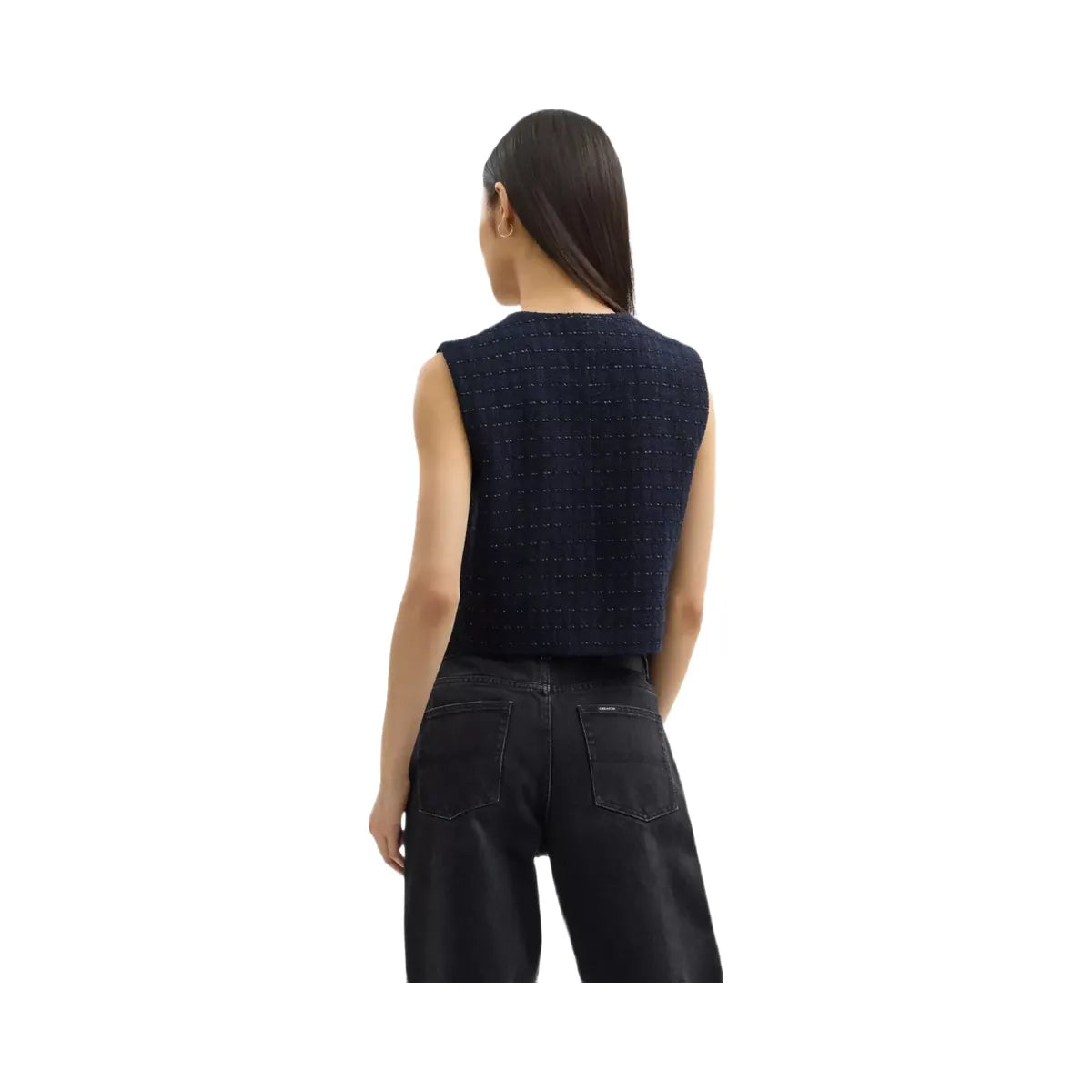 Coach Heritage C Boucle Vest in Navy