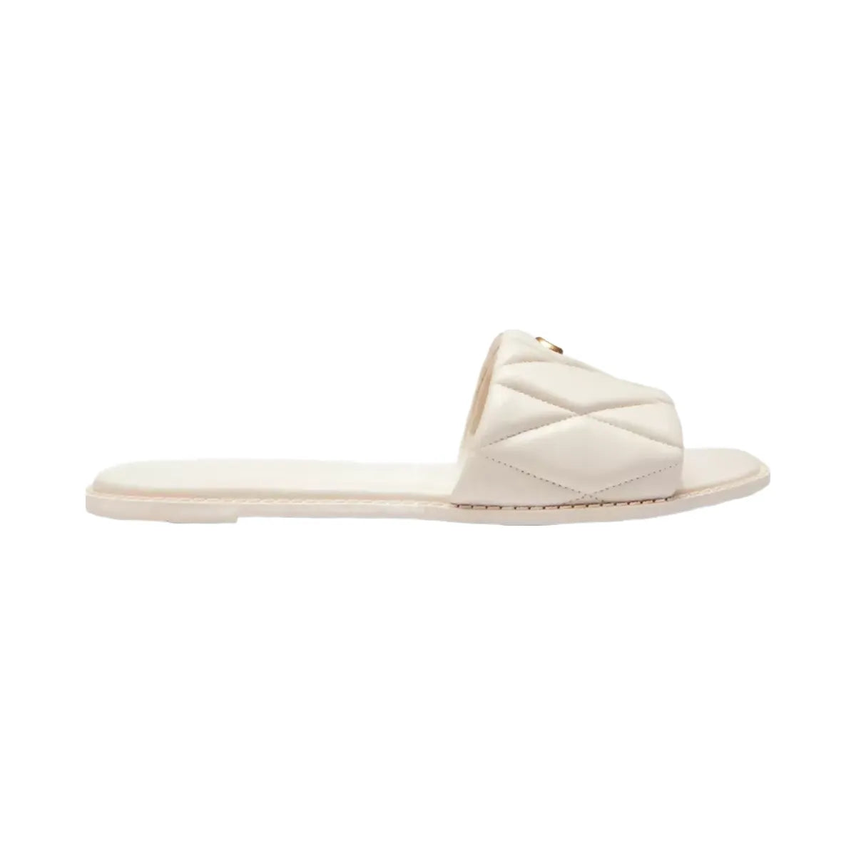 Coach Holly Sandal With Quilting in Chalk