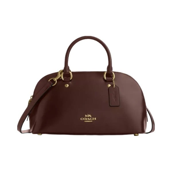 Coach Lara Satchel Bag in Gold Maple