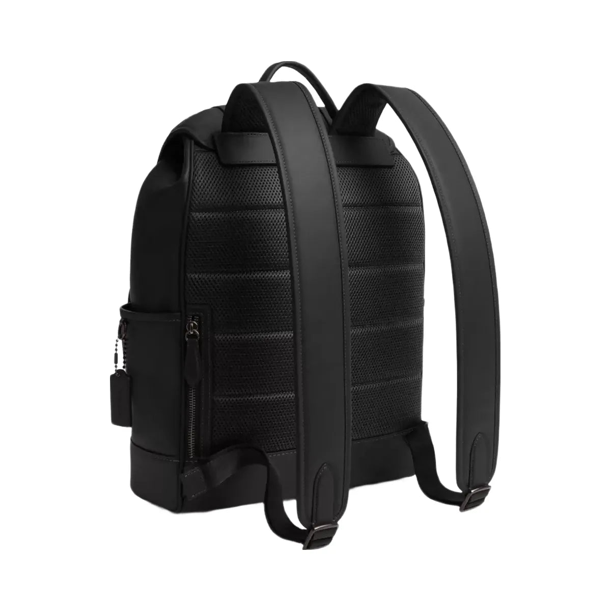Coach League Flap Backpack in Black