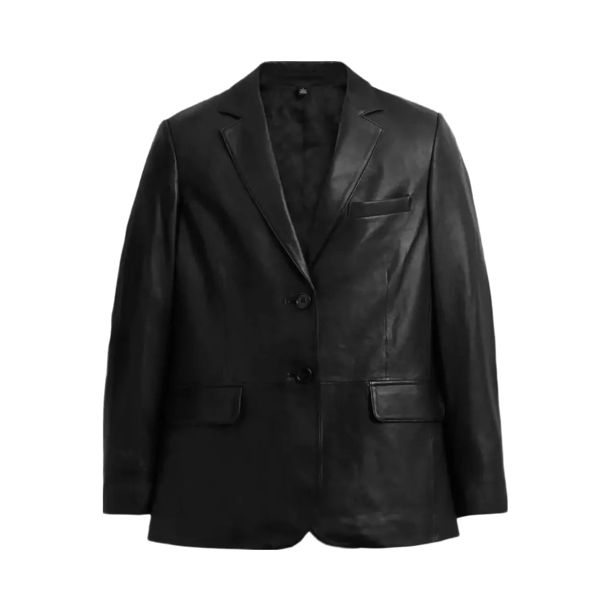 Coach Leather Blazer in Black