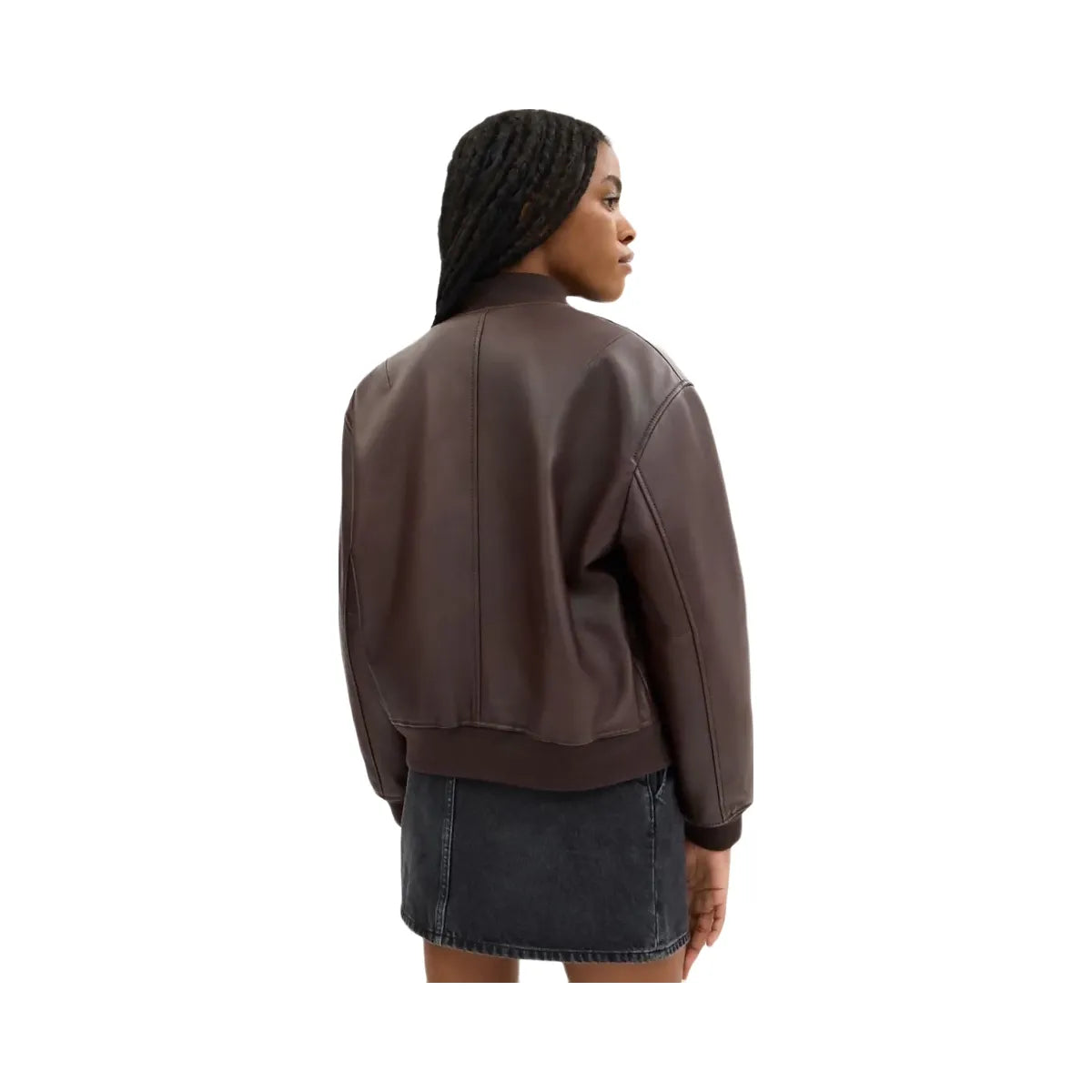 Coach Leather Bomber Maple