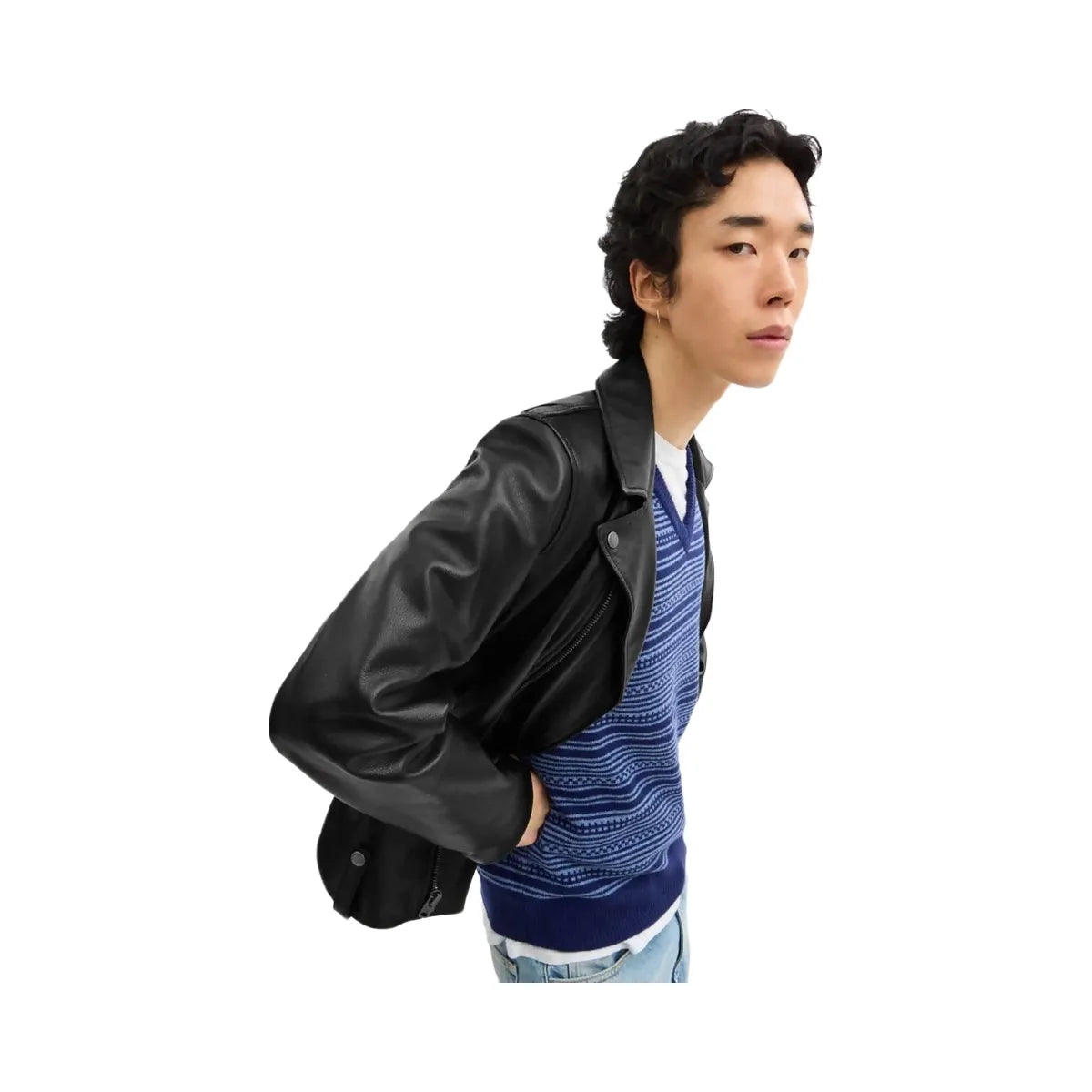 Coach Leather Moto Jacket Black