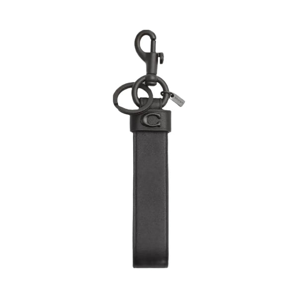 Coach Loop Bag Charm in Black