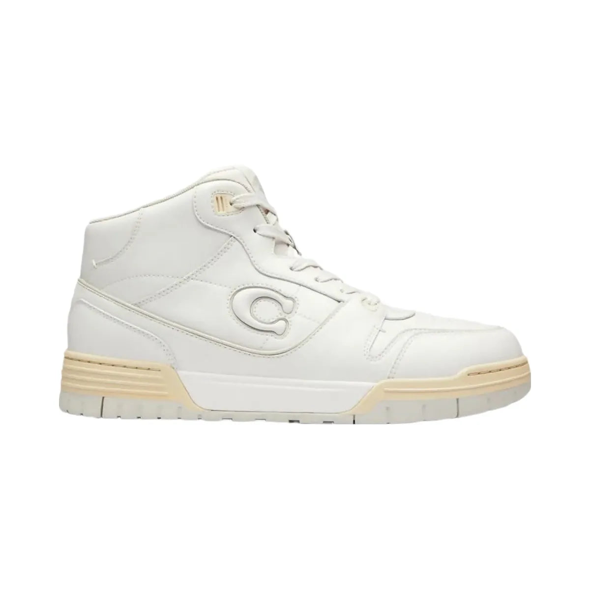 Coach Men's Soho Mid Top Sneaker Optic White