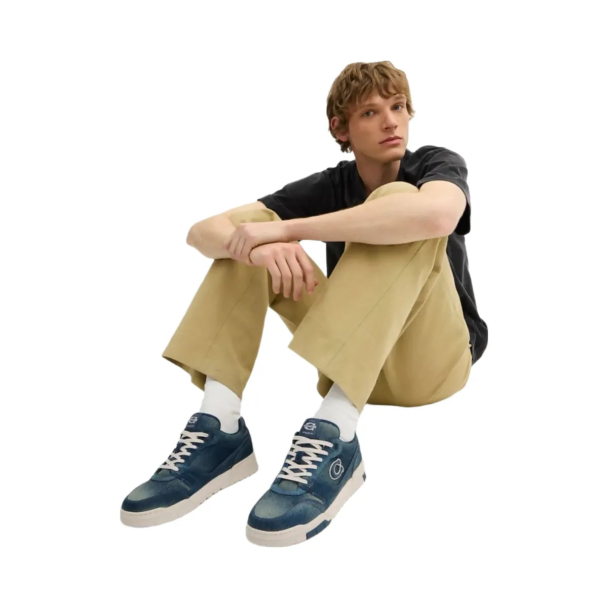 Coach Men's Soho Sneaker In Loved Denim