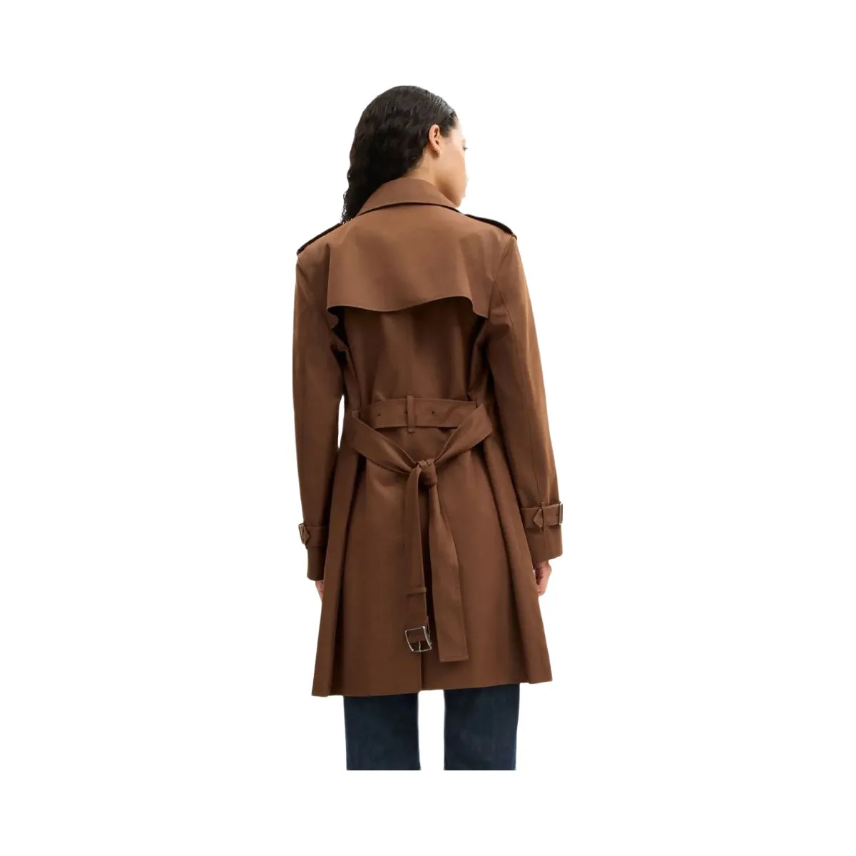 Coach Mid Trench Chocolate Brown