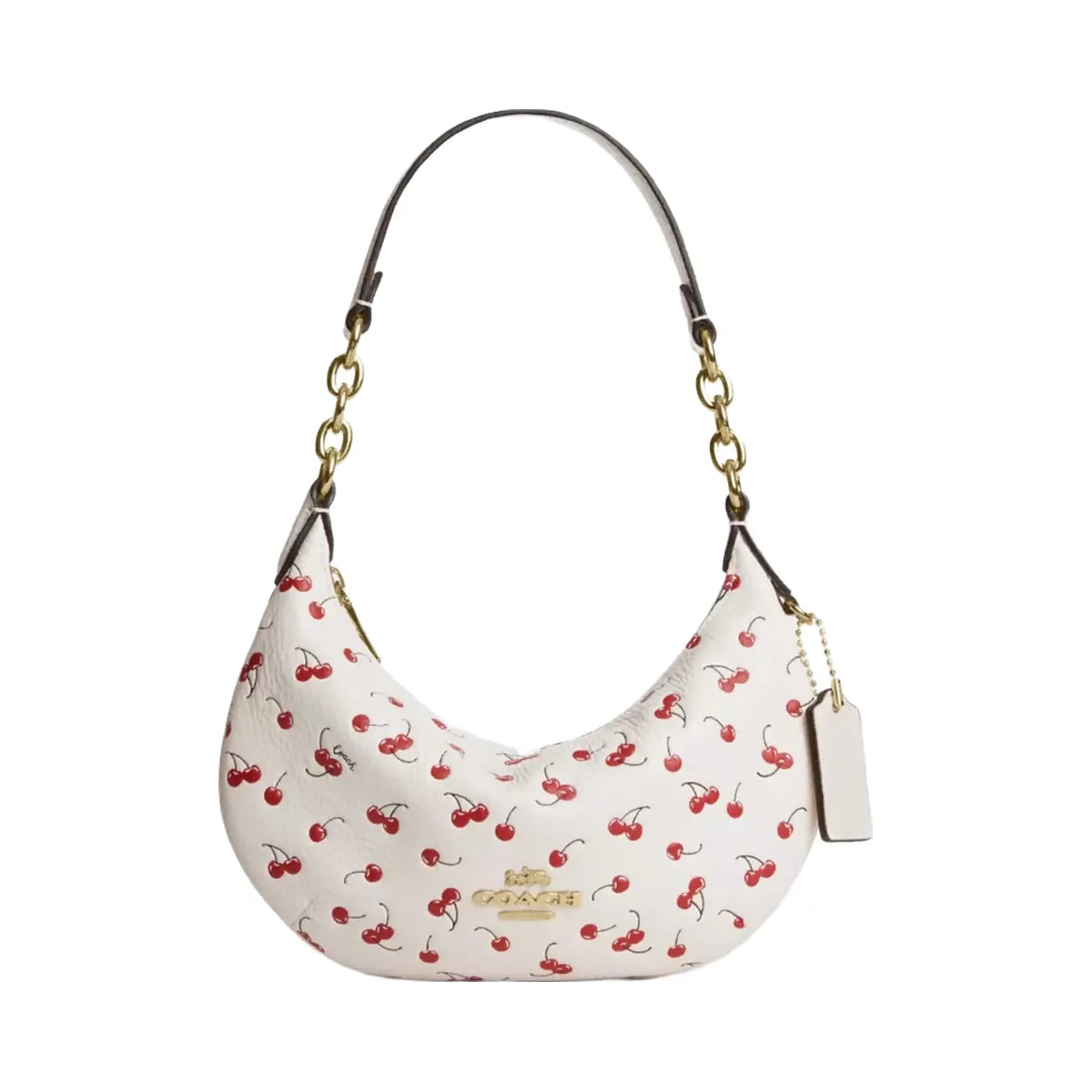 Coach Mini Payton Bag With Cherry Print in Gold Chalk Multi