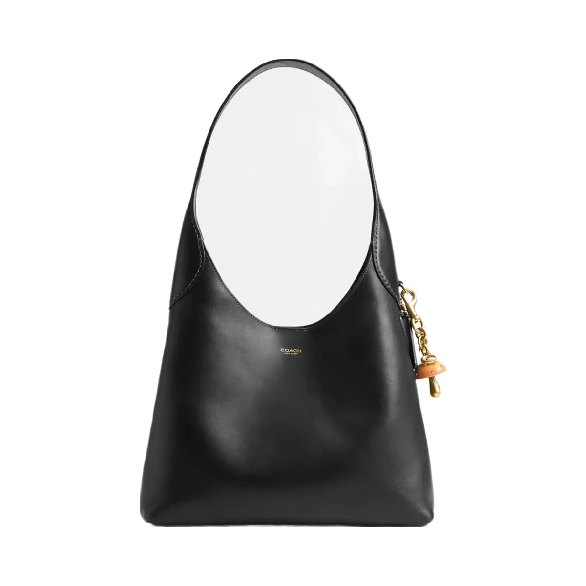 Coach Mushroom Bag Charm in Brass Mustard