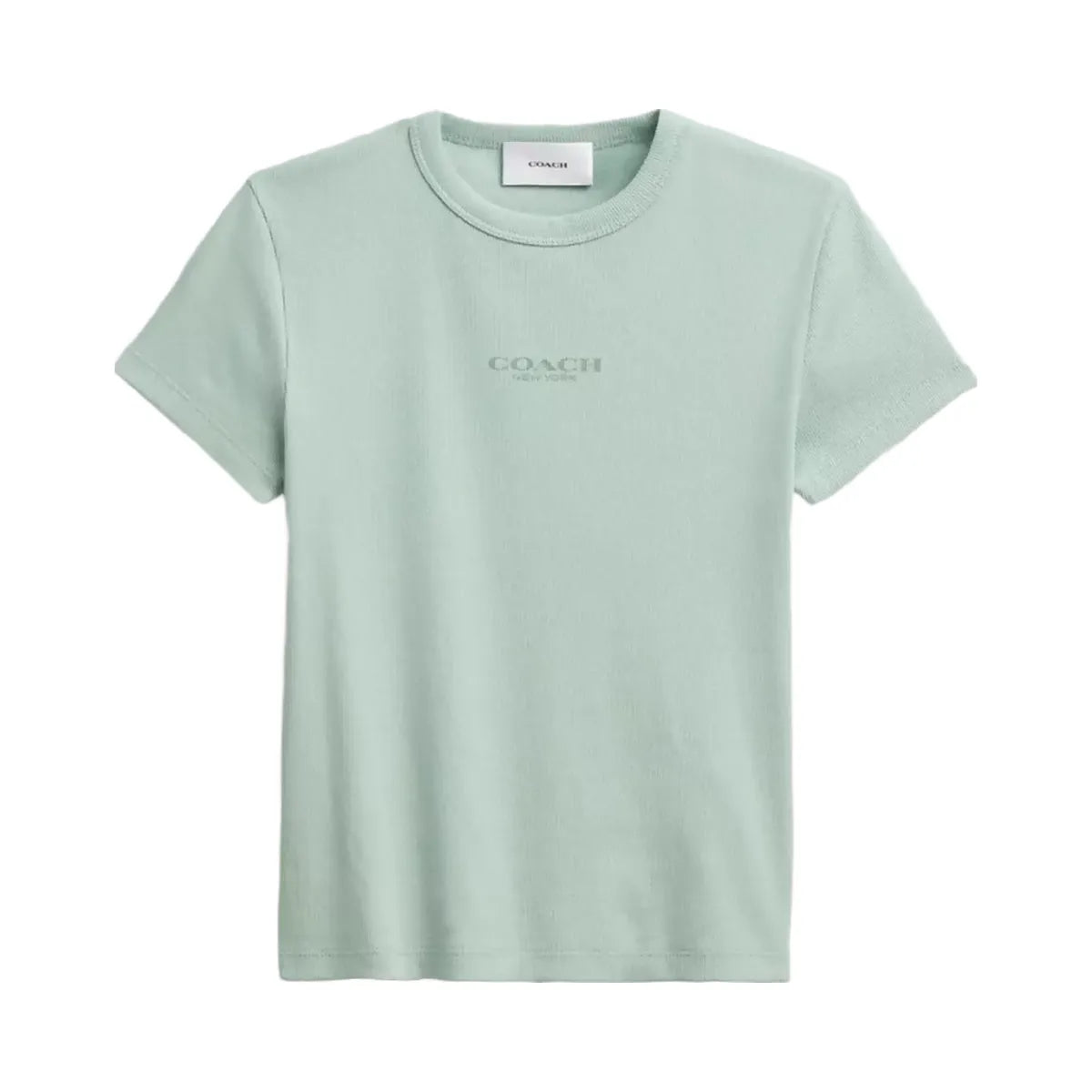 Coach New York Ribbed T-Shirt in Mint