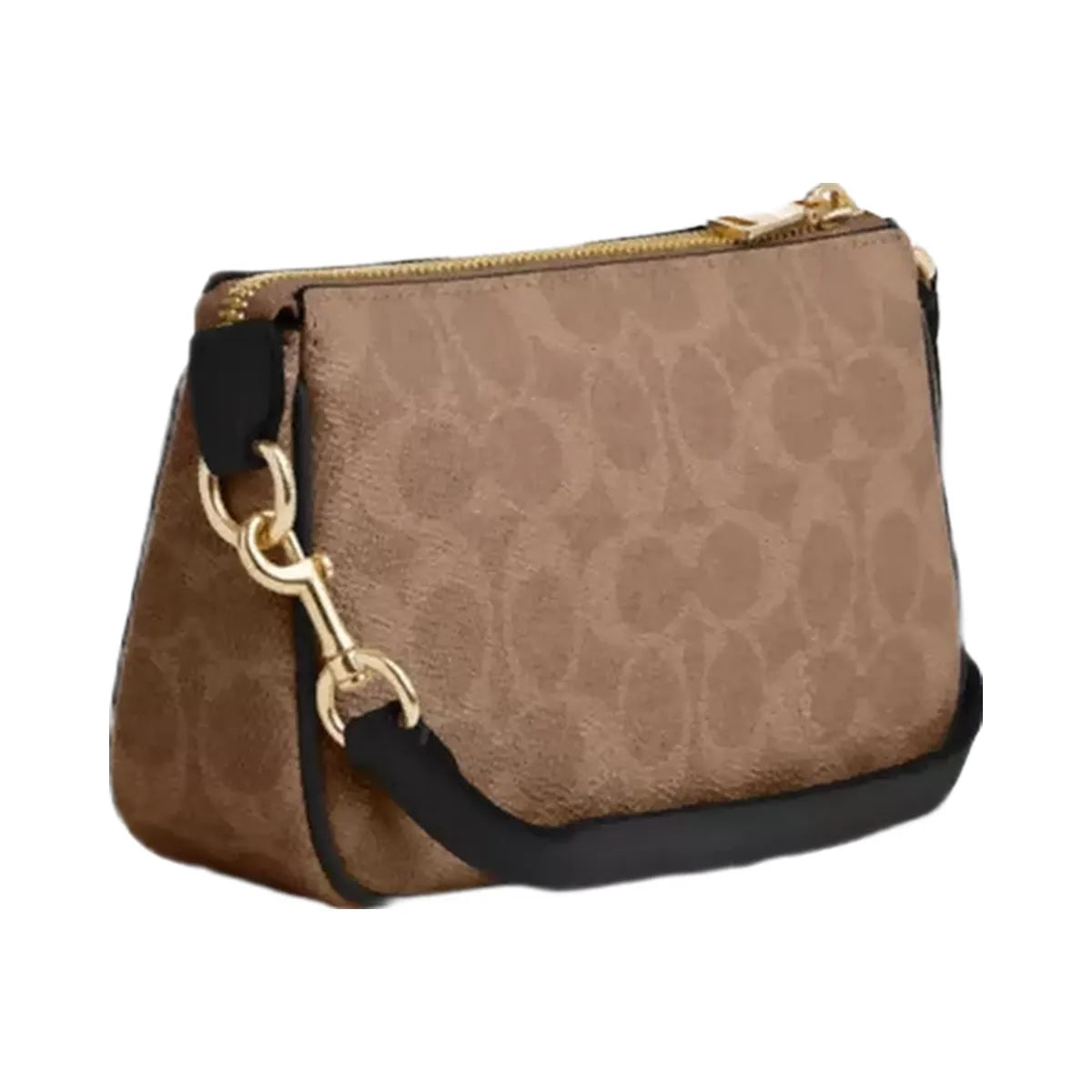 Coach Nolita 19 In Signature Canvas in Gold Tan Black